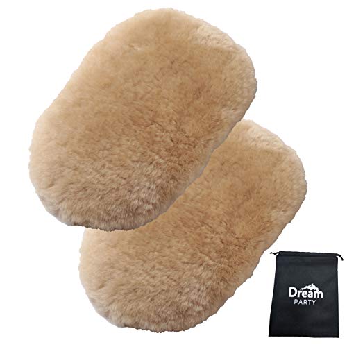 【洗車業者監修】 ムートングローブ 洗車 スポンジ ムートン 洗車グッズ 傷つかない 【2個セット】 高級オーストラリア羊毛100% 洗車用品 洗車セット 車 ホイール 洗車スポンジ 【DREAMPARTY】 収納袋 (高級羊毛) dp500